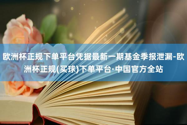 欧洲杯正规下单平台凭据最新一期基金季报泄漏-欧洲杯正规(买球)下单平台·中国官方全站