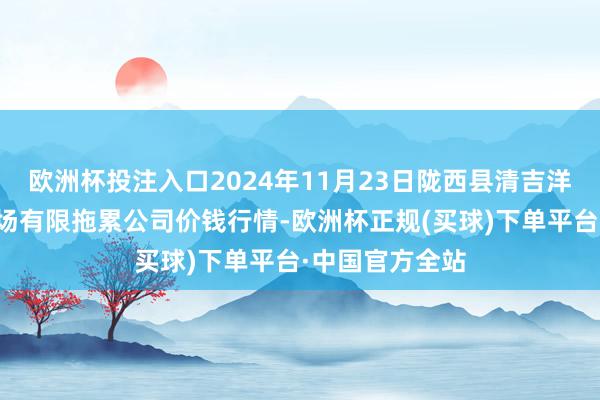 欧洲杯投注入口2024年11月23日陇西县清吉洋芋批发来回商场有限拖累公司价钱行情-欧洲杯正规(买球)下单平台·中国官方全站