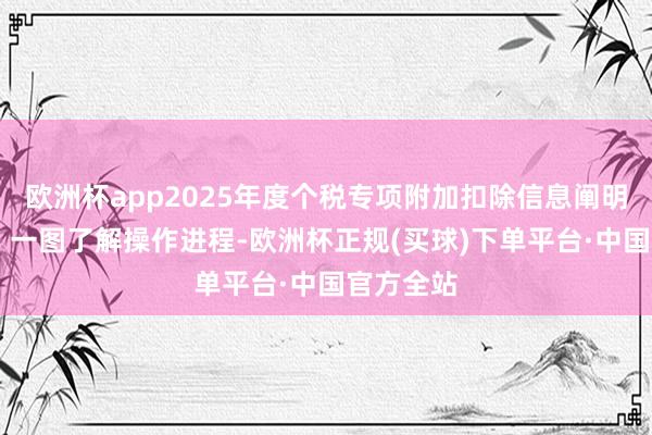 欧洲杯app2025年度个税专项附加扣除信息阐明行将收尾 一图了解操作进程-欧洲杯正规(买球)下单平台·中国官方全站