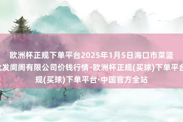 欧洲杯正规下单平台2025年1月5日海口市菜篮子江楠农居品批发阛阓有限公司价钱行情-欧洲杯正规(买球)下单平台·中国官方全站