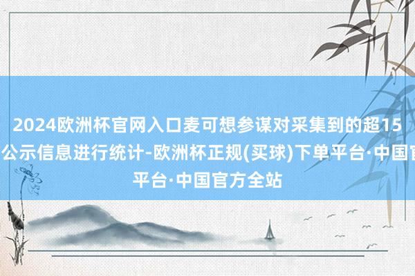 2024欧洲杯官网入口麦可想参谋对采集到的超150所高校公示信息进行统计-欧洲杯正规(买球)下单平台·中国官方全站