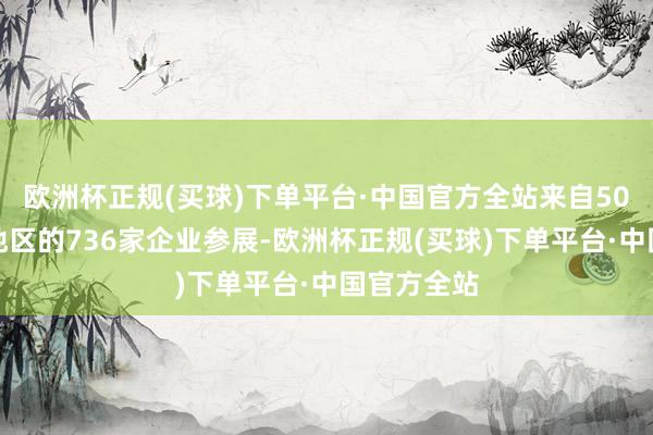欧洲杯正规(买球)下单平台·中国官方全站来自50个国度和地区的736家企业参展-欧洲杯正规(买球)下单平台·中国官方全站